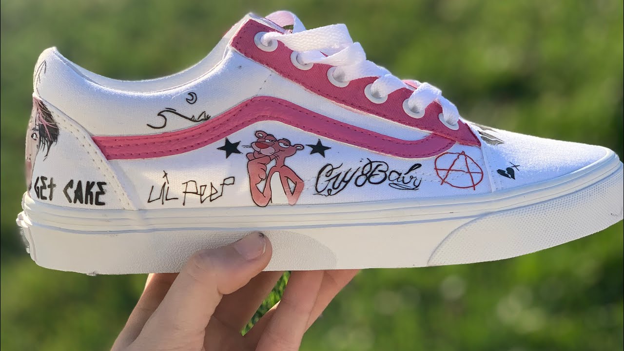 lil peep custom vans