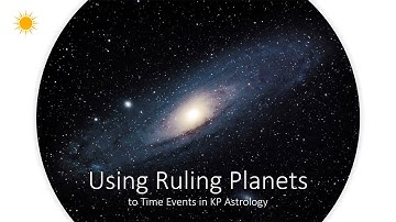 Astro Vastu Course - Using Ruling Planets to Time Events in KP Astrology