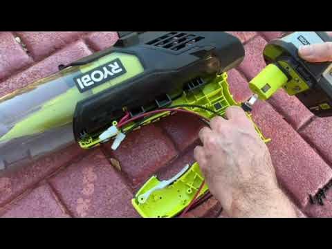 Ryobi blower switch repair - YouTube