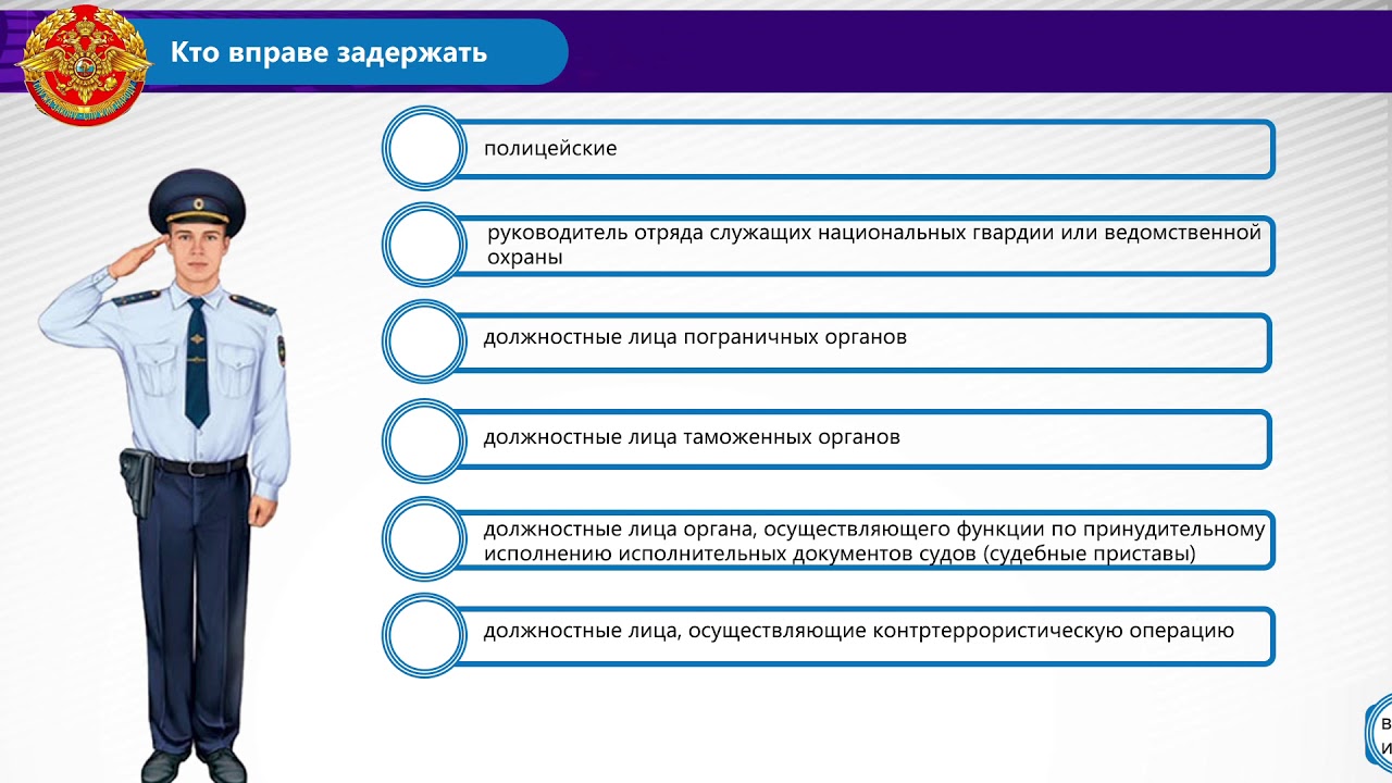Задержание является мерой пресечения. Задержание является мерой пресечения