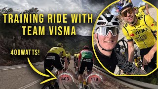 Training ride with Visma Lease a bike & Wout Van Aert