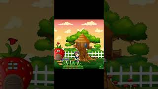 চাঁদের আলোয় খেলি 🌈 | Cute Kids Rhyme Song 🐰✨ #Shorts #aivideo