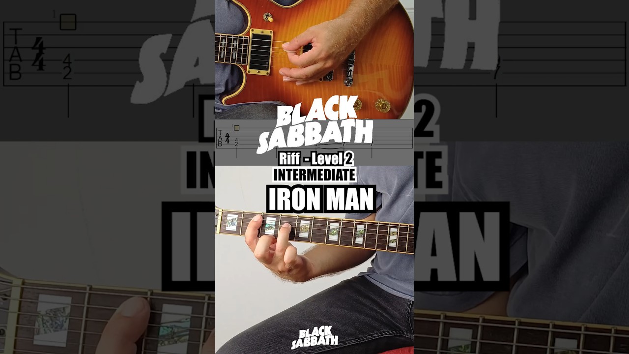 Black Sabbath Iron Man Guitar Riff | Guitar Tab adlı videoyu YouTube'da izle Black Sabbath Iron Man Guitar Riff | Guitar Tab adlı videoyu YouTube'da izle