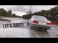 POV STREET DRIFTS | BMW E34 530 | I CRASH A TAD BIT