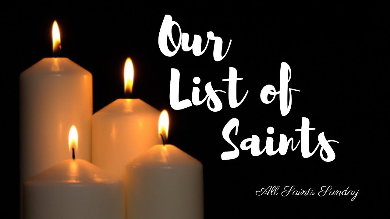 All Saint's Names - YouTube