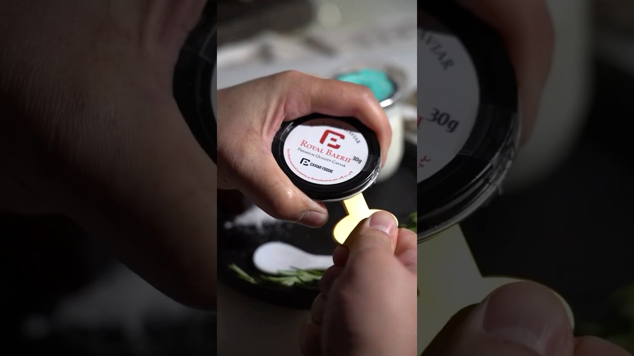 Royal Baerii Siberian Caviar with Oysters. A delicious snack or appetizer for any party or event.