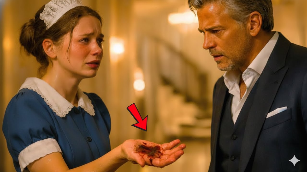 أرادت العاملة الرحيل… لكن نظرة المليونير إلى البقعة في يدها غيّرت كل شيء