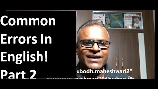 Famous Common Errors In English! Part 2, English Grammar Online!Best English Teacher In the World Profile