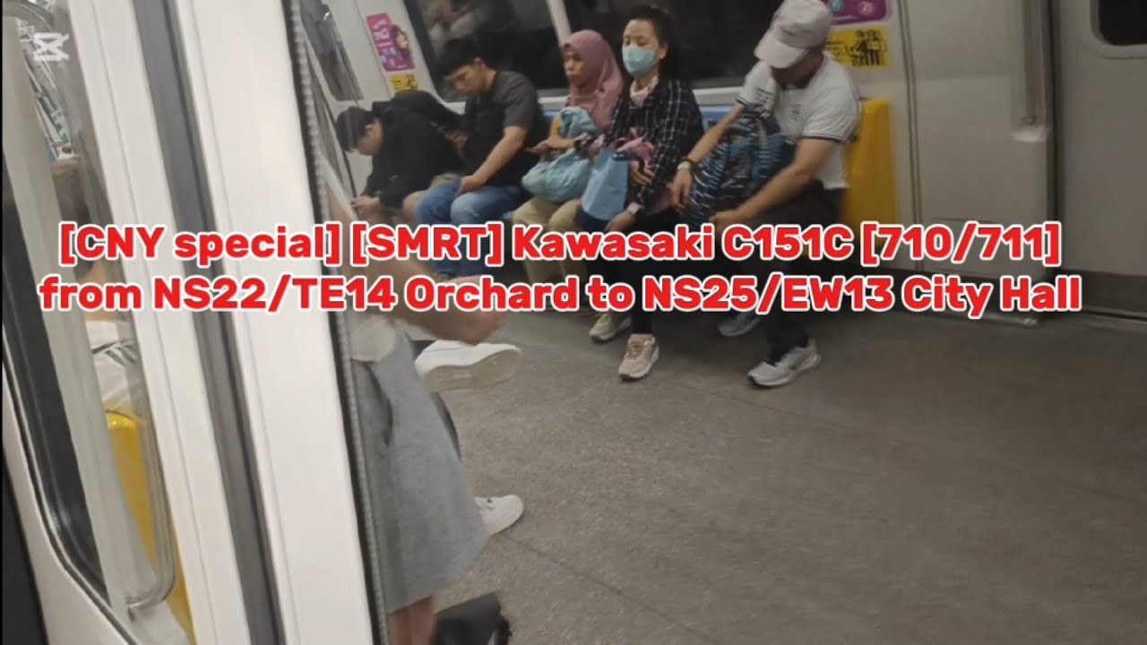 [CNY special] [SMRT] Kawasaki C151C [710/711] from NS22/TE14 Orchard to NS25/EW13 City Hall