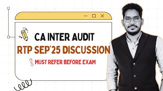 CA INTER AUDITING RTP SEP&#39;25 | Audit &amp; Ethics RTP SERIES  SEP&#39;25 | CA Mahamood Shaik