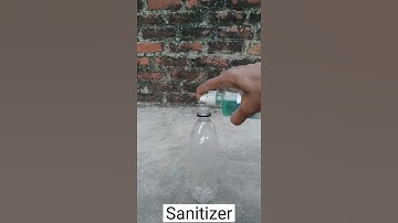 Sanitizer easy experiment🔥|| do at home|| #shorts