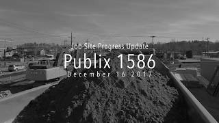 4K Drone Based Construction Progress Publix 1587 Hendersonville, NC  December 2017