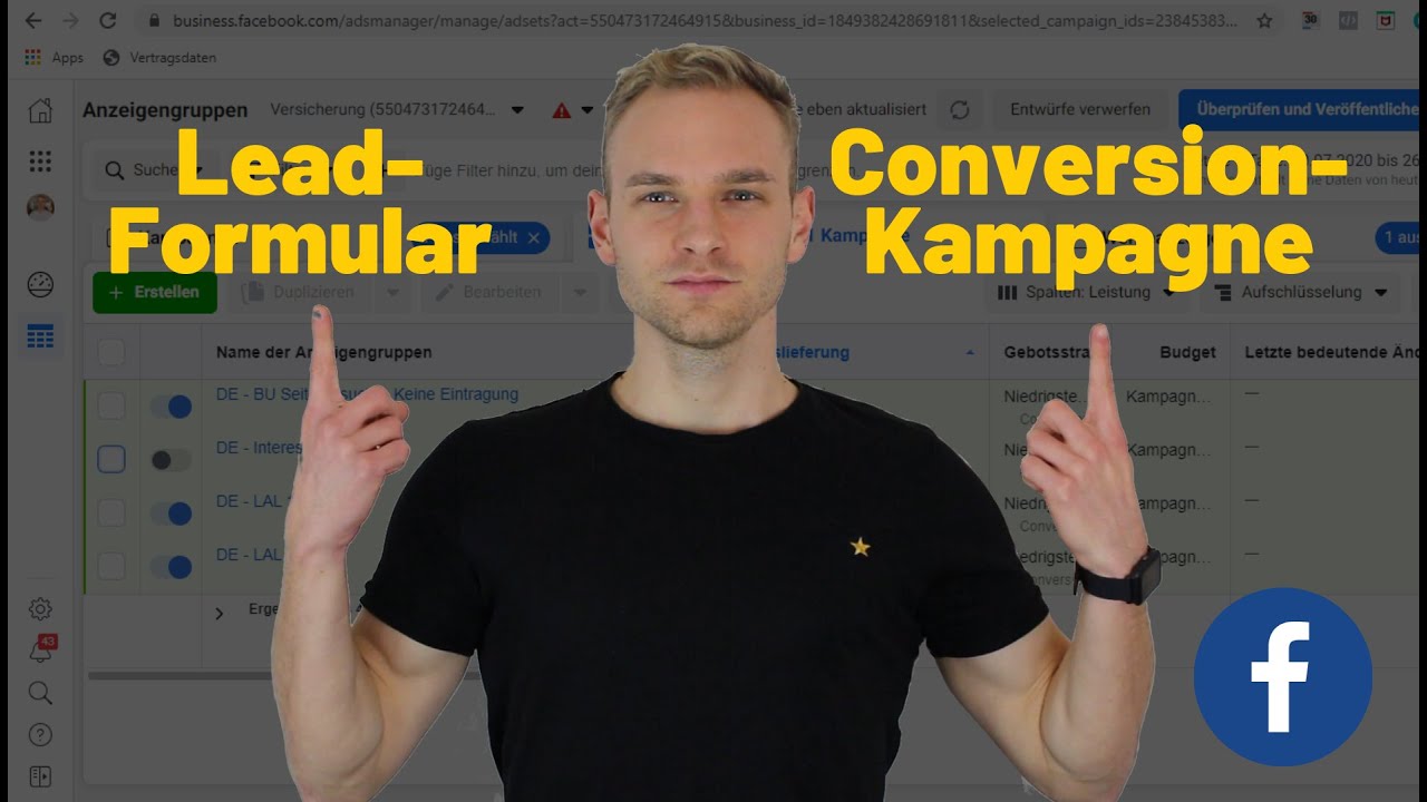 Facebook Ads: Lead-Formular oder Landing-Page? (Unterschied Lead-Kampagne und Conversion-Kampagne)