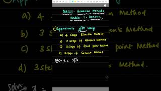 MA 301- Module 1 Review - Bisection, Newton, Fixed Point, Secant 🚀- MA 301 - Numerical Methods