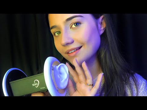 ASMR 3DIO CHEGOU ♡ SUSSURROS E UNBOXING PARA DORMIR E RELAXAR + TAPPING E MUITOS TRIGGERS P/ TINGLES