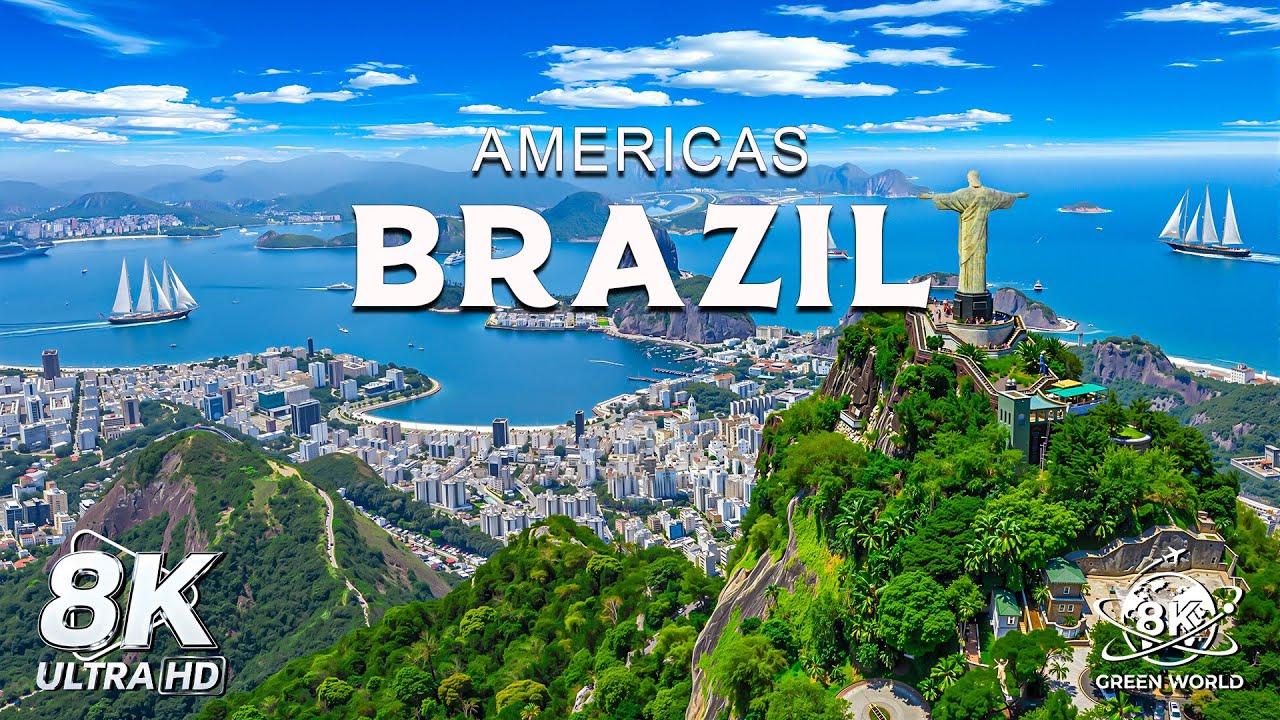 Brazil 8K UHD - Admire the Beauty of Nature with Relaxing Music - 8K Ultra HD Video