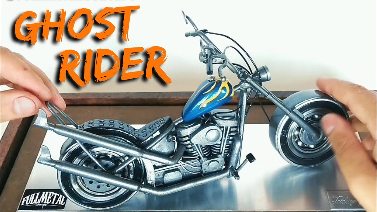 Miniature Harley Davidson in Metal,Time-Lapse #harley #ghostrider  #harleydavidson 