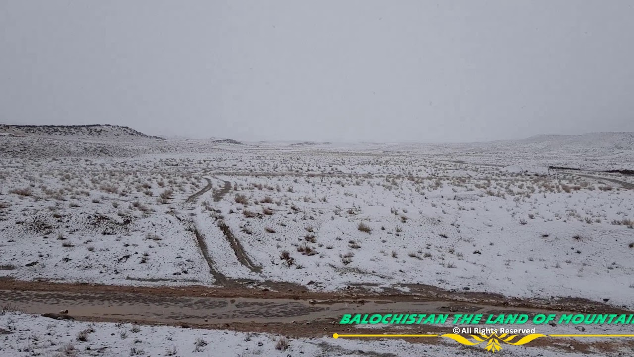Kuchlak-Ziarat Road Snowfalling Balochistan Pakistan.