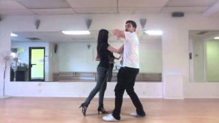Salsa Lesson - Outside Turns, Windmills, HammerLock combo - Latin Level 2 - Nuvitzo Dance