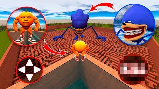 I Became Odindindun Vs Sonic: The Ultimate Gmod Maze Battle 😱