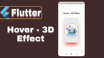 Hover 3D Effect(Flutter 3)Card hover effect