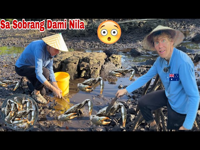 Halos Mapaluhod Ang Asawa Ko Sa Pag Hunting Ng Giant Mud Crabs|Sobrang Swerte Daming Nahuli Niya class=