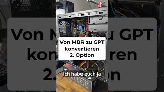 MBR zu GPT konvertieren: ohne Windows neu zu installieren #gaming #pcsettings #pc
