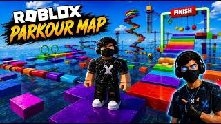 🔥 ROBLOX PARKOUR MAP CHALLENGE 😱 | Impossible Rainbow Obby Race 🌈 | Can I Reach The Finish? 🎮