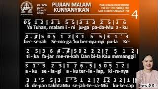 KJ. 326 - Pujian Malam Kunyanyikan ('k Wil U, o god, mijn dank betalen) | Kidung Jemaat