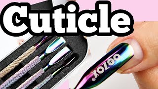 How To Use Cuticle Remover Tools!✅ Reviewing The Bezox Metal Cuticle Pusher Set! screenshot 5
