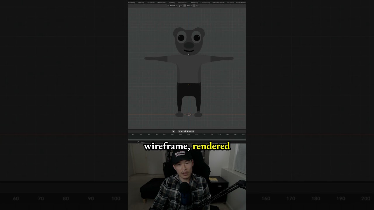 Tip: Press Z to switch between Solid, Wireframe, rendered, and material preview mode in Blender