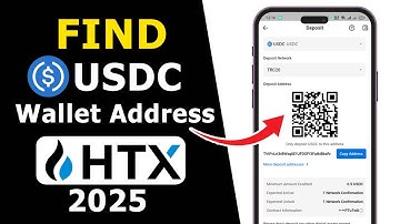 How to Find USDC Wallet Address on HTX with QR Code | 2025 Updated