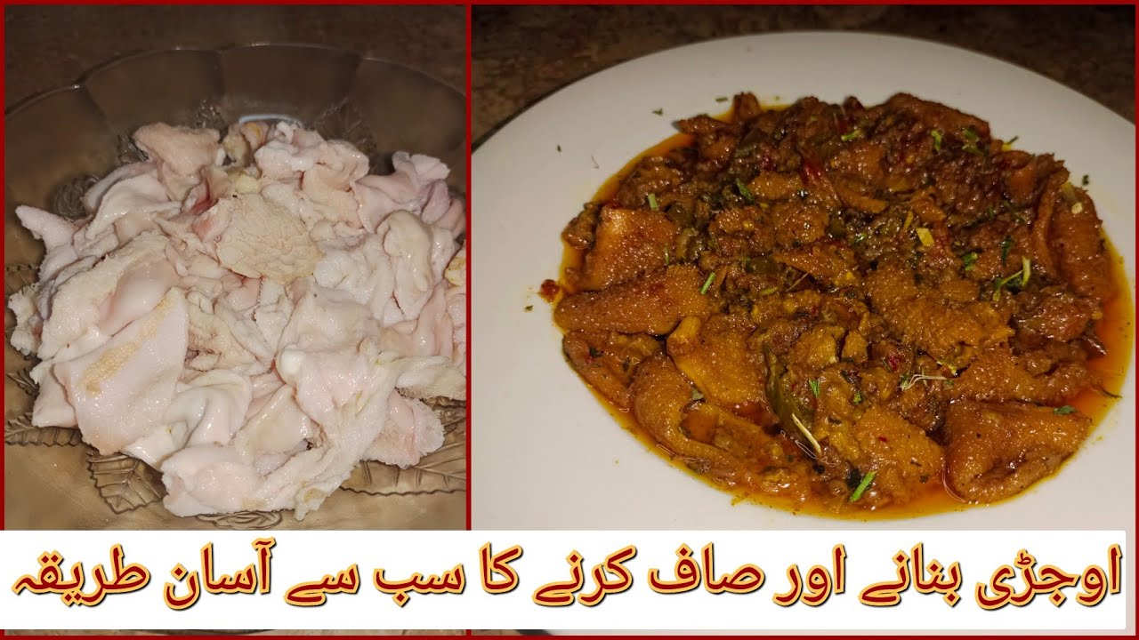 How to clean and cook ojri|No Smell| اوجڑی بنانے اور صاف  کرنے کا طریقہ|boti recipe