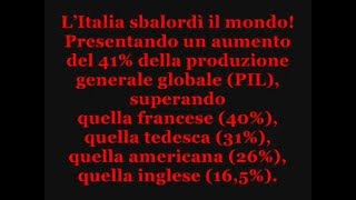 FASCISMO: IL MIRACOLO ECONOMICO