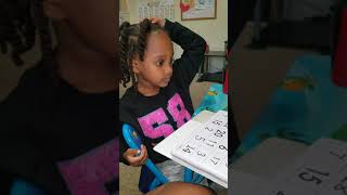 My 4 year old using the Kindergarten Fluency Folder