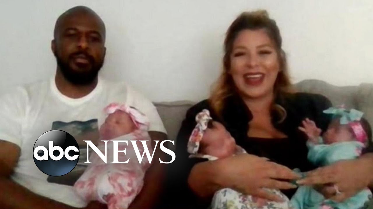 ⁣Family reunited after newborn triplet rides out Hurricane Ian in NICU | ABCNL