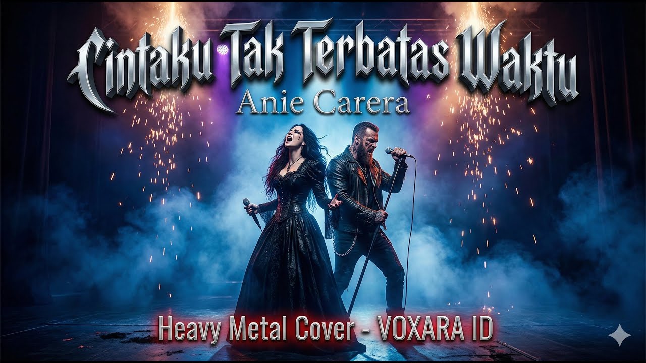 CINTAKU TAK TERBATAS WAKTU - Heavy Metal Cover (Anie Carera) | Cinematic AI Visual | VOXARA ID