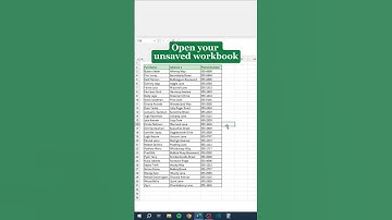 Recover ANY Unsaved Excel File! 😱 #ExcelHelp #TechSupport #WorkLifeHacks #OfficeHacks #ExcelTips