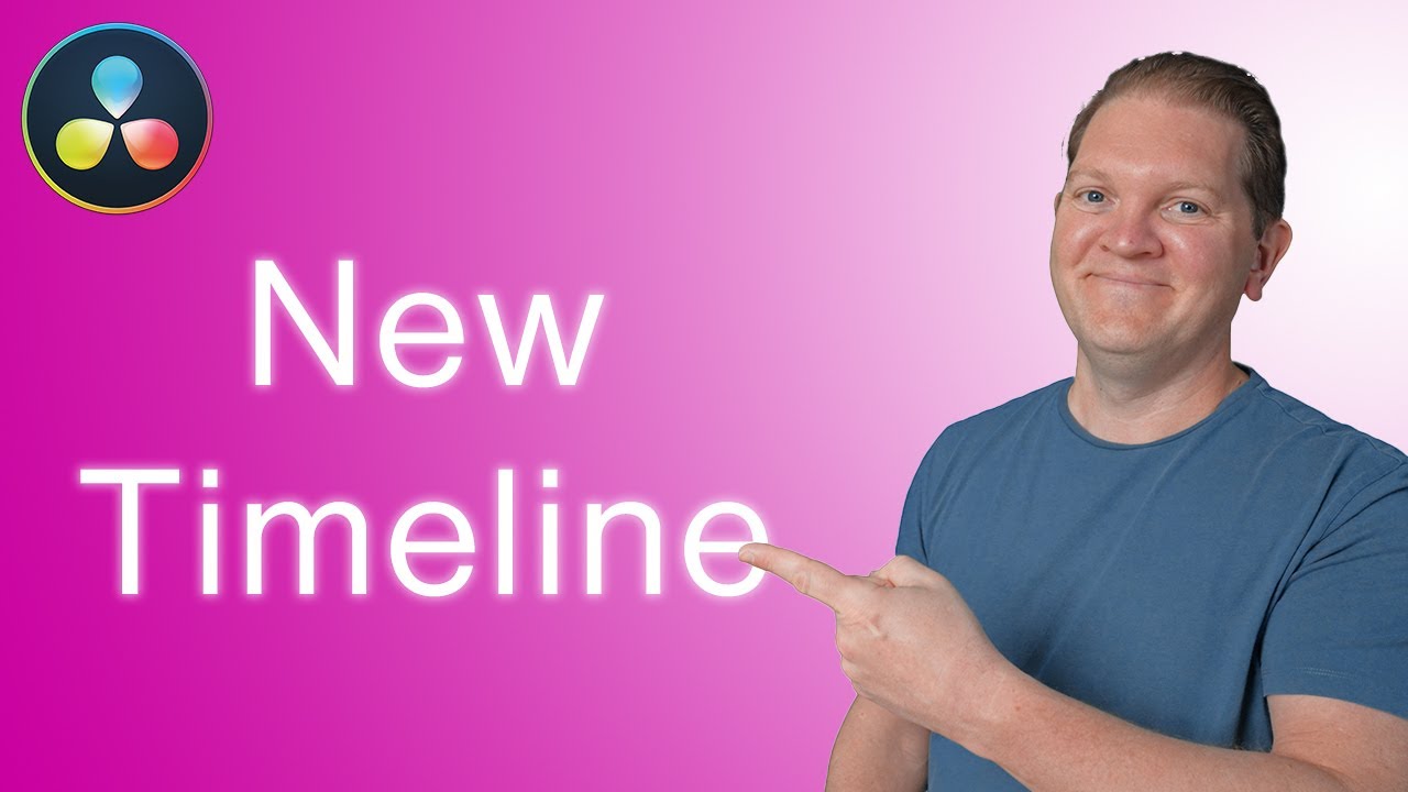 How to create a new timeline in DaVinci Resolve - YouTube
