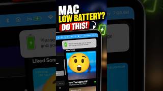 How to manage your Macbook's low battery attitude? #youtubeshorts #coding #macbook #applescript