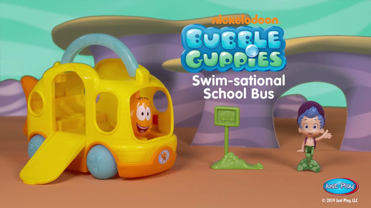 bubble guppies swim sational school bus