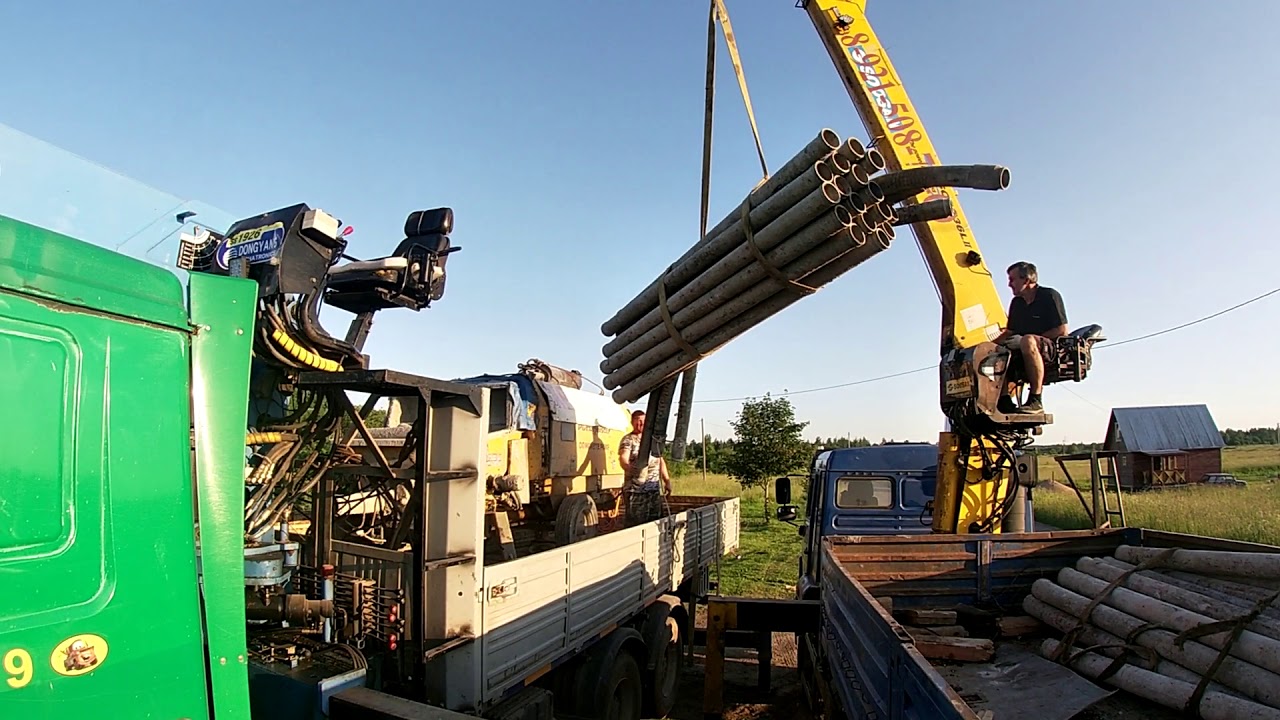 Работа на манипуляторе Маз - YouTube