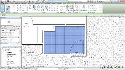 Adding finish floors to each room TUTORIAL REVIT  ARCHITECTURE