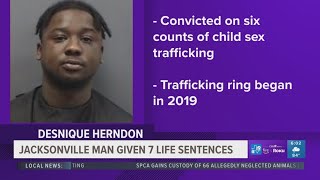 Jacksonville man given seven life sentences for child sex