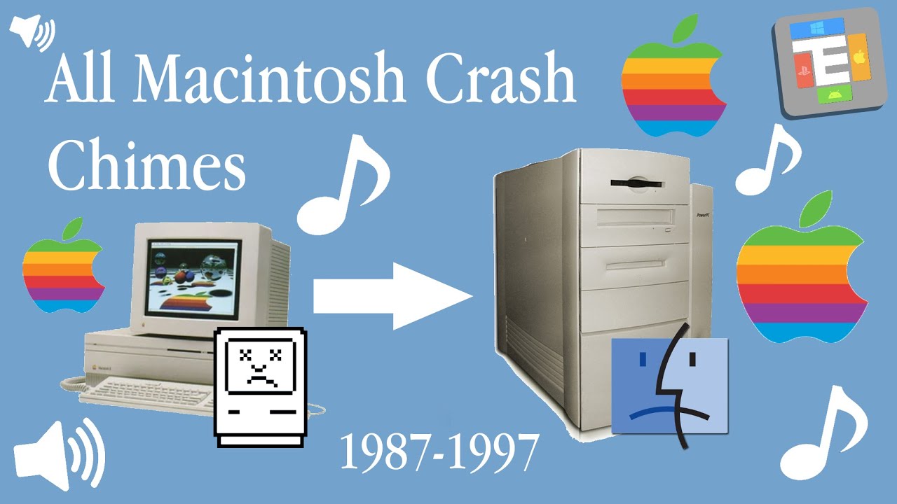 All Macintosh Crash Chimes (1987-1997) - YouTube