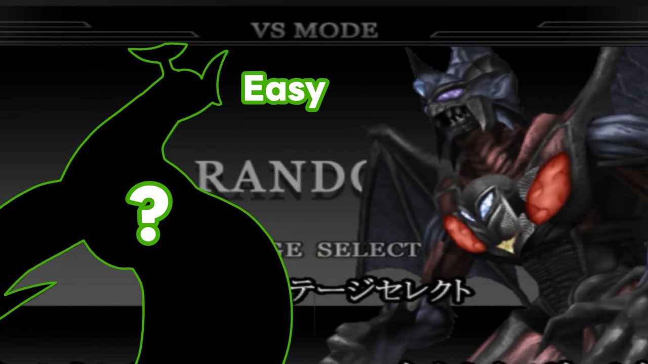 Random VS Neo Chaos Darkness - Random Mode (Easy) - Ultraman Fighting Evolution Rebirth