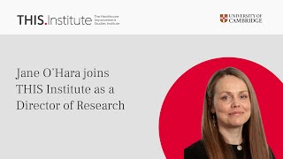 Introducing: Professor Jane O'Hara, Director of Research at THIS Institute