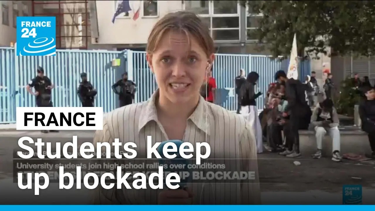 Hundreds held, dozens wounded as French school protests escalate • FRANCE 24 English