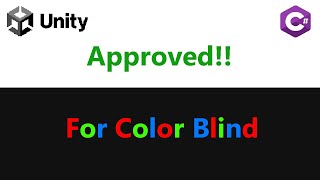 Celebrity How To Make Your Game Suitable For People With Color Blind | Unity Game Engine Profile