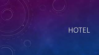 Introduction To Hotel Industry Part 2